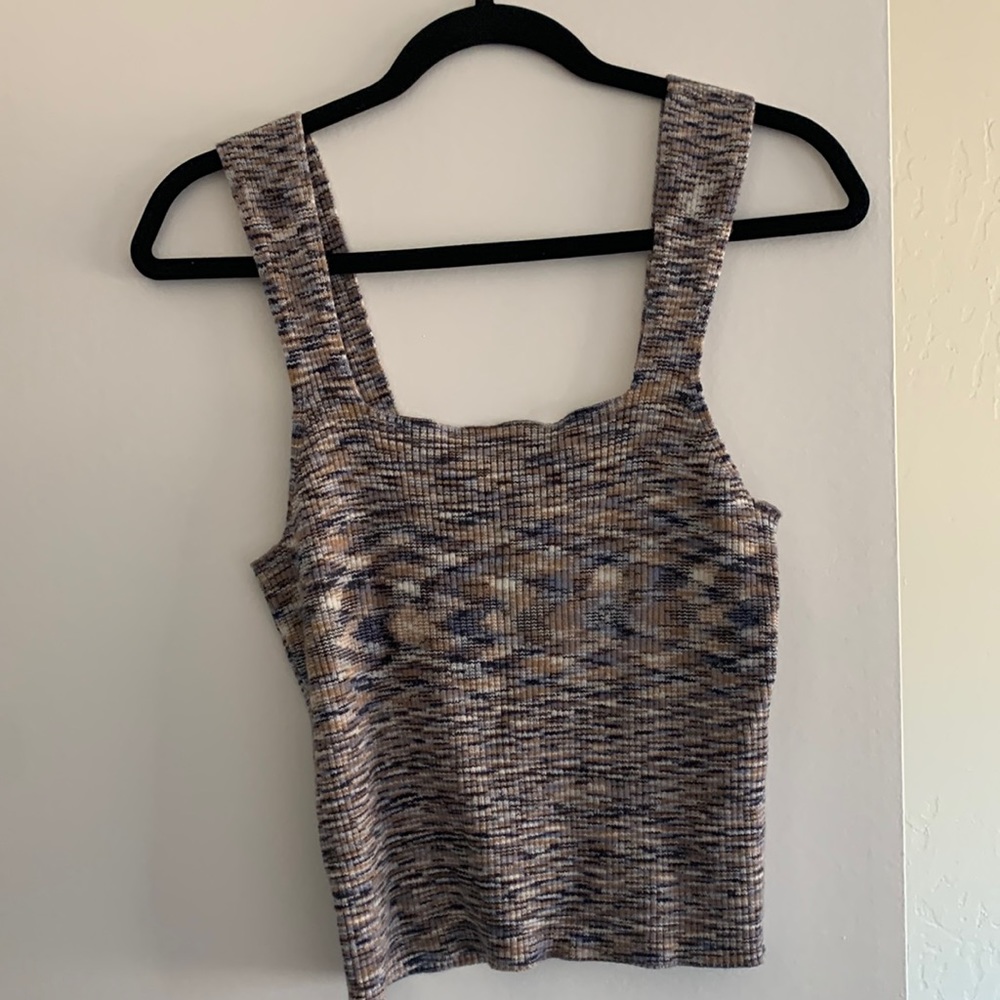 Abercrombie space dye square neck tank - XL